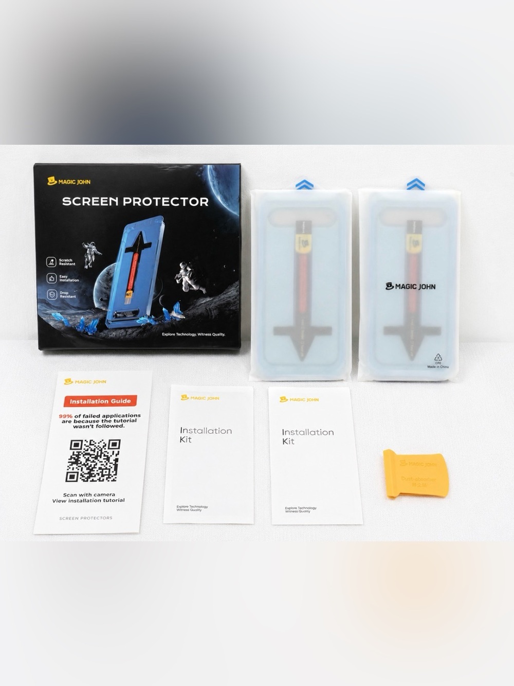 Blue Screen Protector Kit for Cell Phones